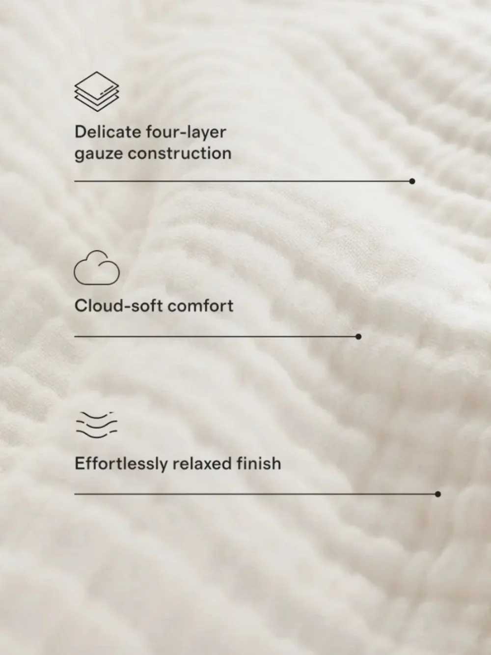 Organic Cotton Gauze Blanket King Cal King Sedona